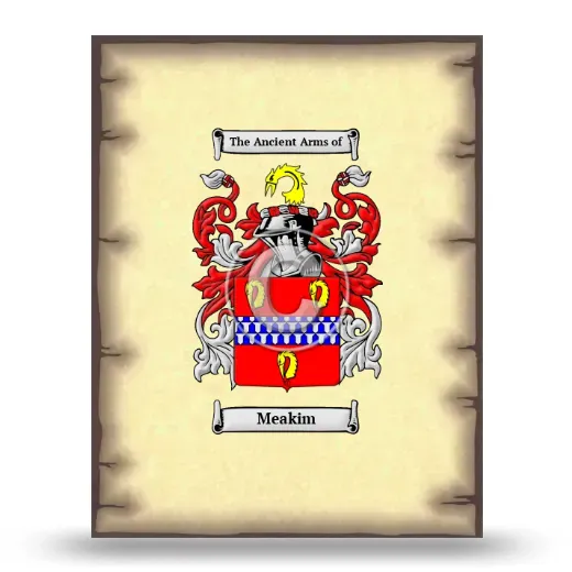 Meakim Coat of Arms Print
