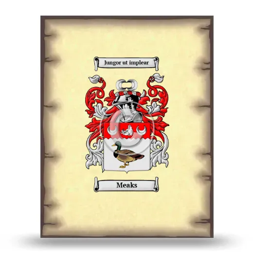 Meaks Coat of Arms Print