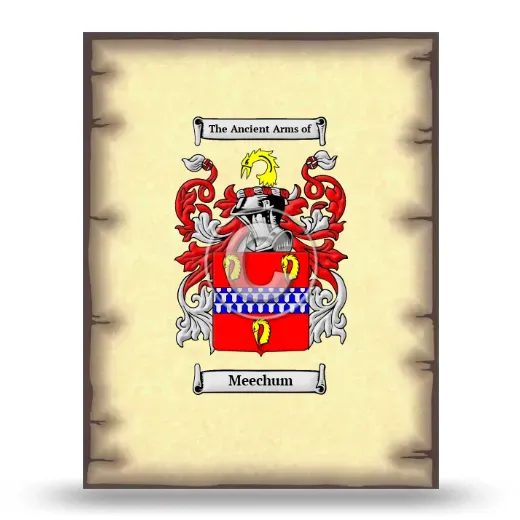 Meechum Coat of Arms Print