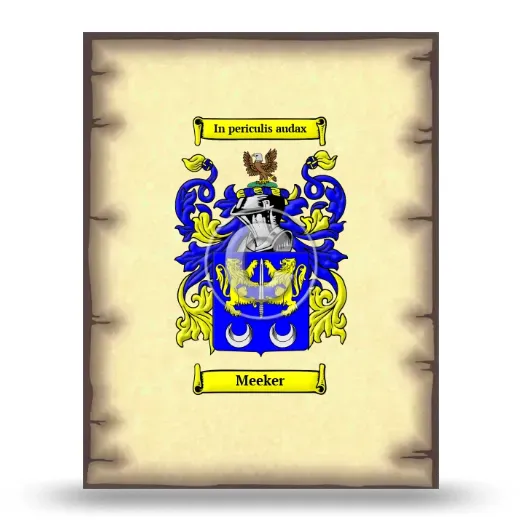 Meeker Coat of Arms Print