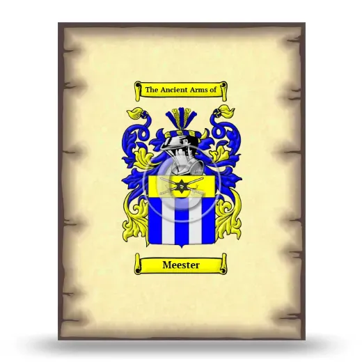 Meester Coat of Arms Print