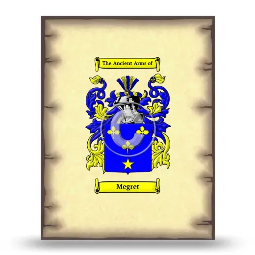 Megret Coat of Arms Print