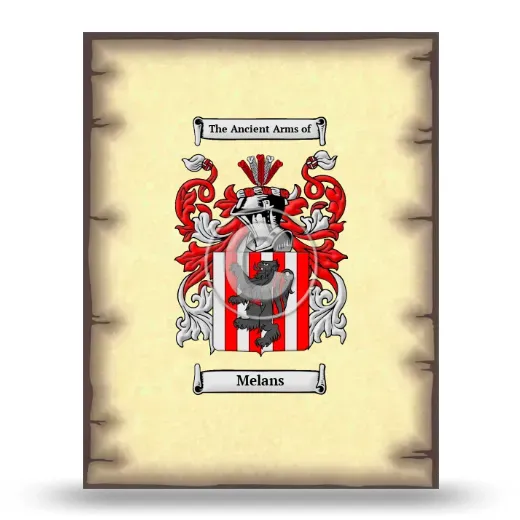 Melans Coat of Arms Print
