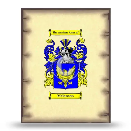 Melanson Coat of Arms Print