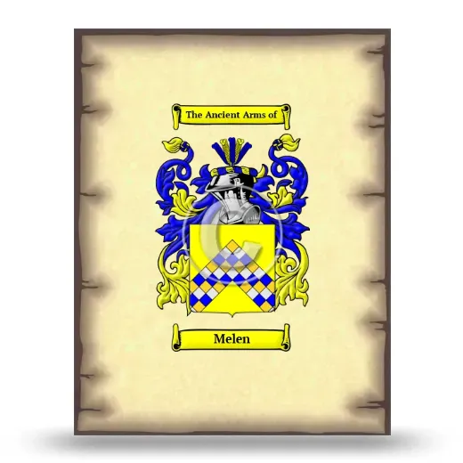 Melen Coat of Arms Print