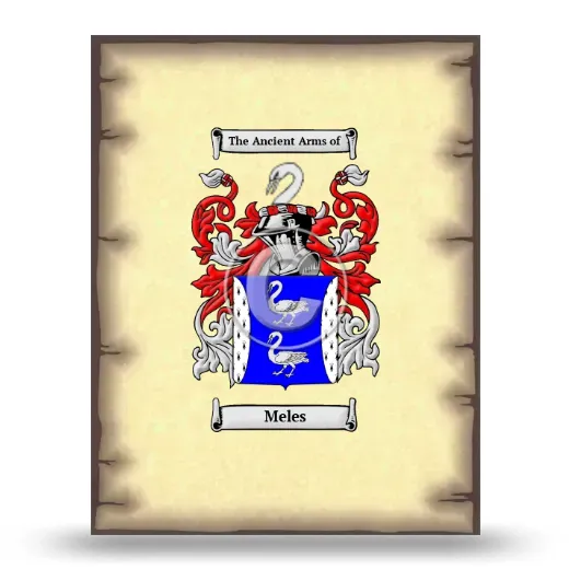 Meles Coat of Arms Print