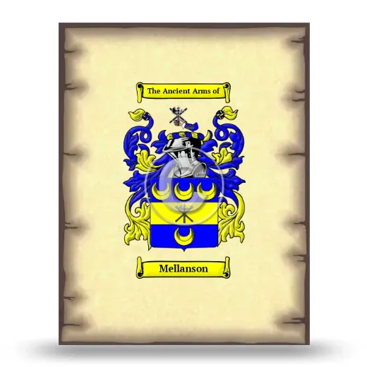 Mellanson Coat of Arms Print
