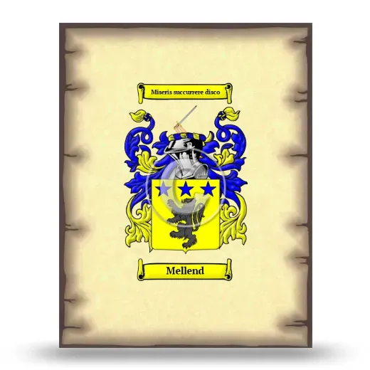 Mellend Coat of Arms Print