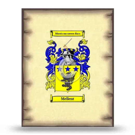 Mellent Coat of Arms Print