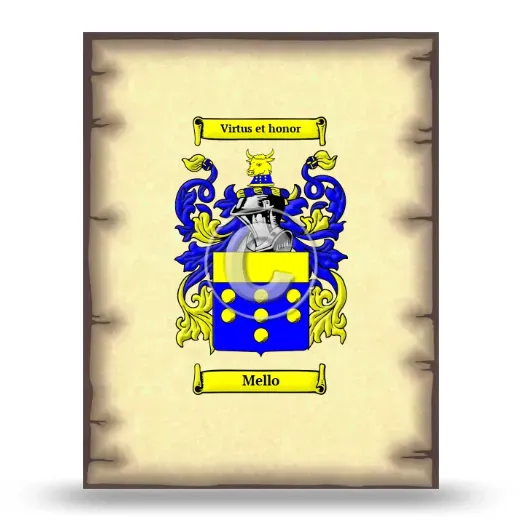Mello Coat of Arms Print
