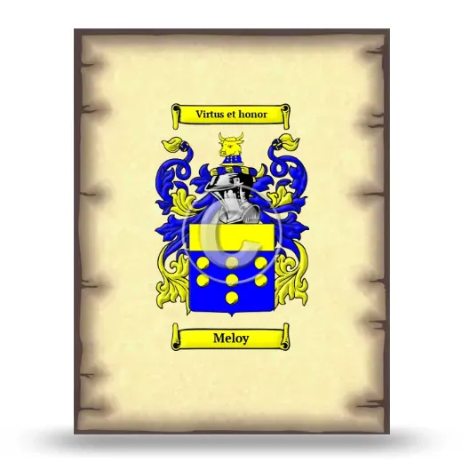 Meloy Coat of Arms Print