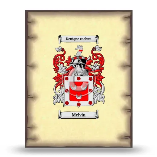 Melvin Coat of Arms Print