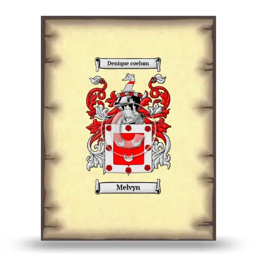 Melvyn Coat of Arms Print
