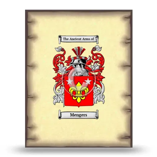 Mengers Coat of Arms Print