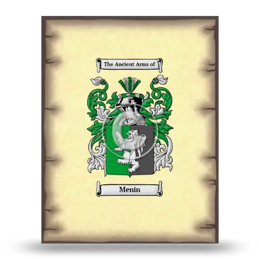 Menin Coat of Arms Print