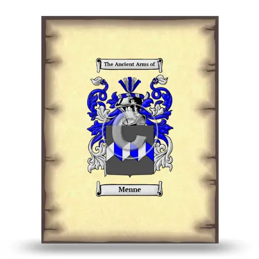 Menne Coat of Arms Print