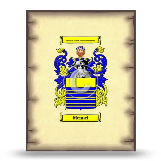 Mennel Coat of Arms Print
