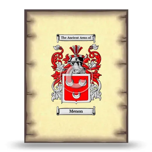 Menon Coat of Arms Print