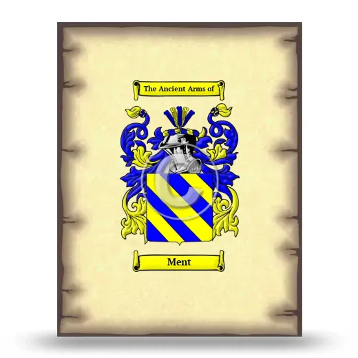 Ment Coat of Arms Print