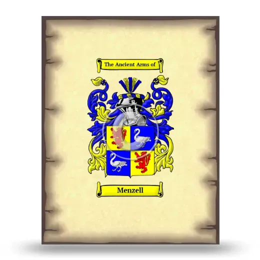 Menzell Coat of Arms Print