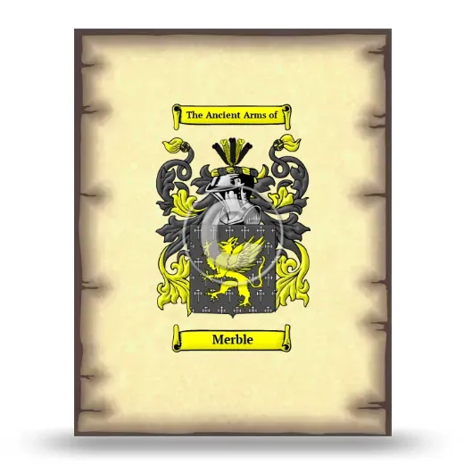 Merble Coat of Arms Print