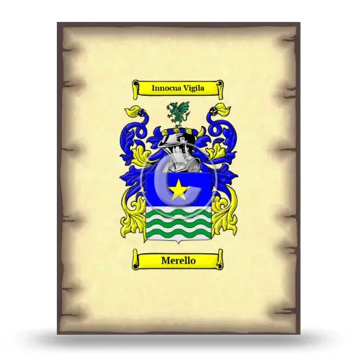 Merello Coat of Arms Print