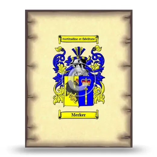 Merker Coat of Arms Print