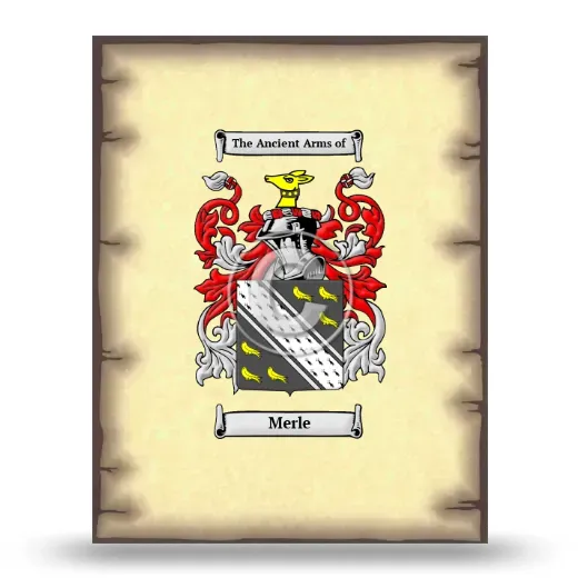 Merle Coat of Arms Print