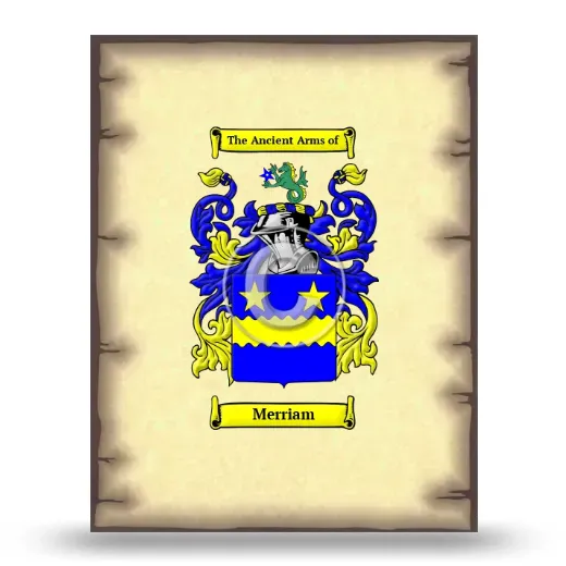 Merriam Coat of Arms Print