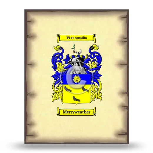 Merryweather Coat of Arms Print