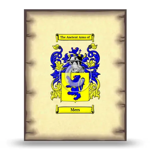 Mers Coat of Arms Print