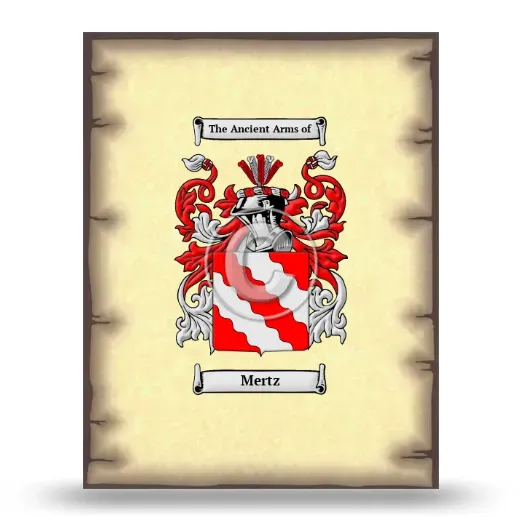 Mertz Coat of Arms Print
