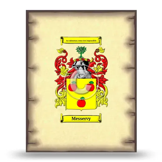 Messervy Coat of Arms Print