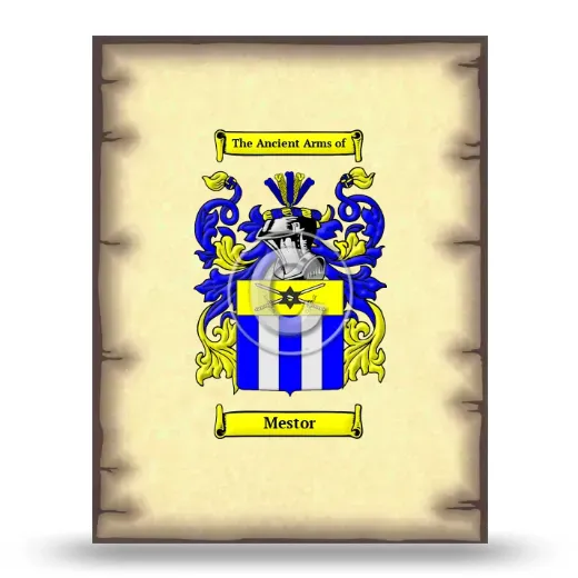 Mestor Coat of Arms Print
