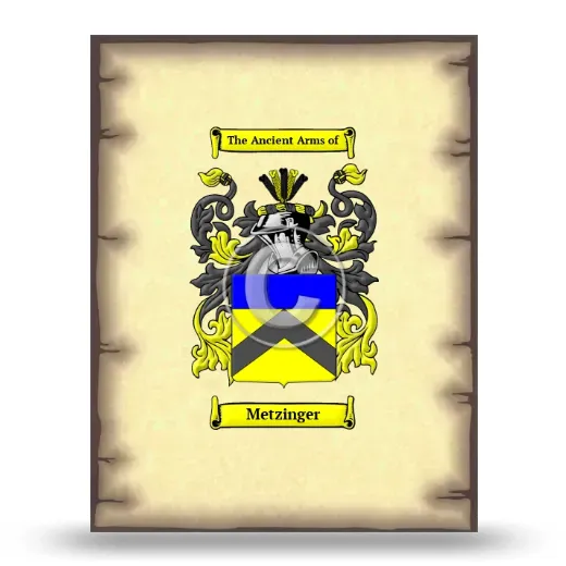 Metzinger Coat of Arms Print