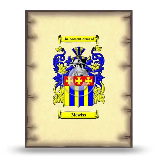 Mewiss Coat of Arms Print