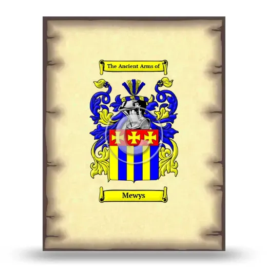 Mewys Coat of Arms Print
