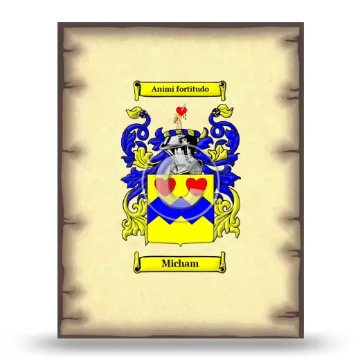 Micham Coat of Arms Print