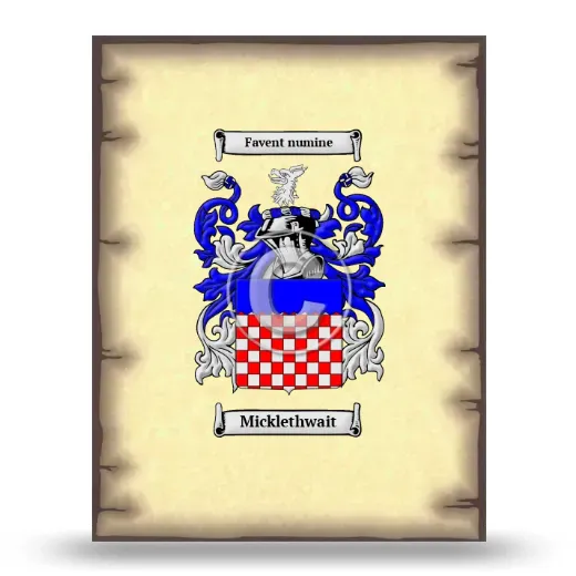 Micklethwait Coat of Arms Print