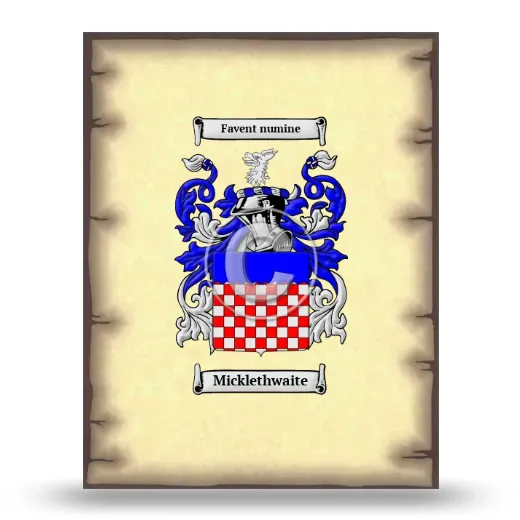 Micklethwaite Coat of Arms Print