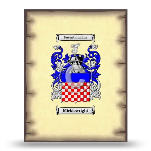 Micklewright Coat of Arms Print