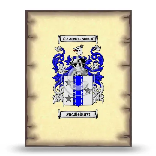 Middlehurst Coat of Arms Print