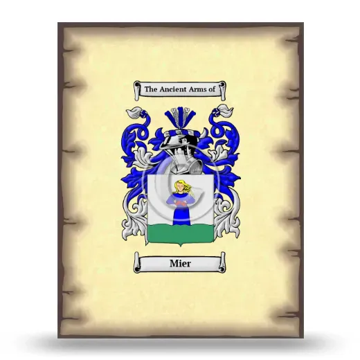 Mier Coat of Arms Print