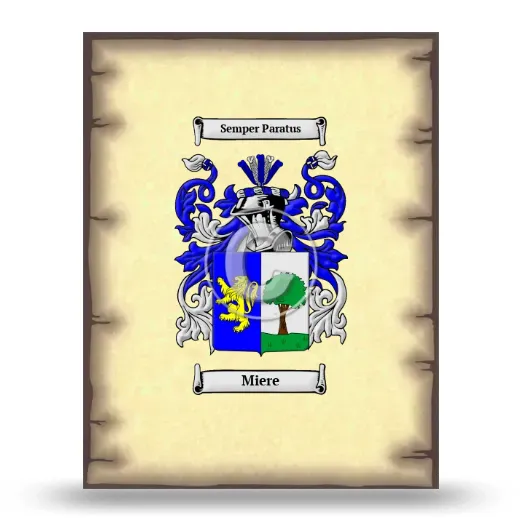 Miere Coat of Arms Print
