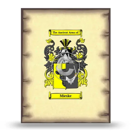 Mieske Coat of Arms Print