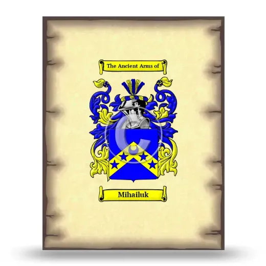 Mihailuk Coat of Arms Print