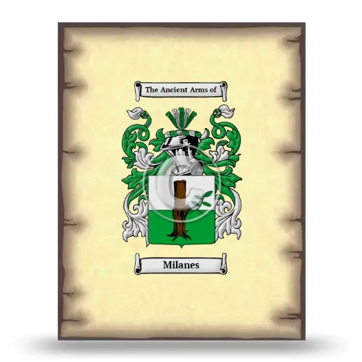 Milanes Coat of Arms Print