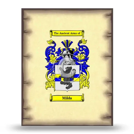 Milda Coat of Arms Print