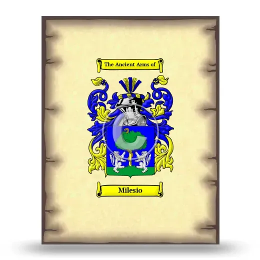 Milesio Coat of Arms Print