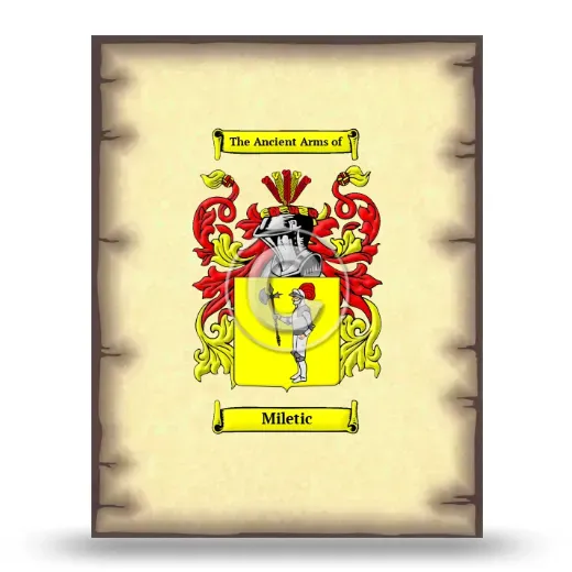 Miletic Coat of Arms Print